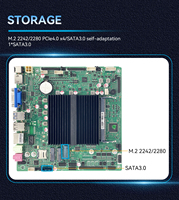 Carte mère industrielle Mini ITX pour serveur, vente en gros, Intel Alder Lake N100, 6 ports COM, DDR4, SATA3.0, VGA, LVDS, 3 écrans