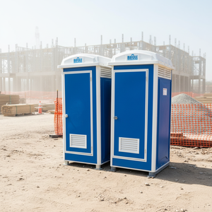 Systèmes de toilettes portables en acier écologiques et durables Installation facile Design moderne Unités chimiques mobiles sans eau Lieux publics - Product Image 5