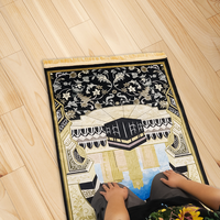 Rembourrage de tapis en polyester personnalisé tapis de prière de mosquée islamique rembourré de voyage musulman turc Ramadan cadeau tapis de prière épais