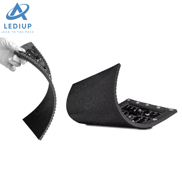 LEDIUP Indoor P1.8 P2 P2.5 P3 P4 Soft Module Curved Flexible Led Display Screen for Cylindrical Column Use