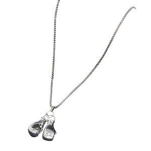 Stainless Steel <b>Boxing</b> <b>Glove</b> Pendant Necklace Zinc Alloy Antique Silver Unisex Daily Wear Fashion Body <b>Chain</b> - Product Image 5