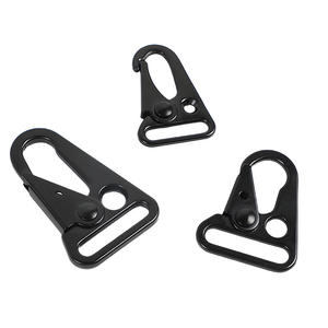 Hebillas de aleación de zinc con diseño de pico de águila, hebillas planas para cuchillos, accesorios de hardware para llaveros con cinta negra electroforética - Product Image 2