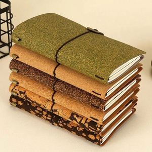 Eco-Friendly Coffee Grounds Cork Hardcover A5 Thread Sewn 100 Sheets Degradable Planner Customizable Travel Notepad Event - Product Image 3