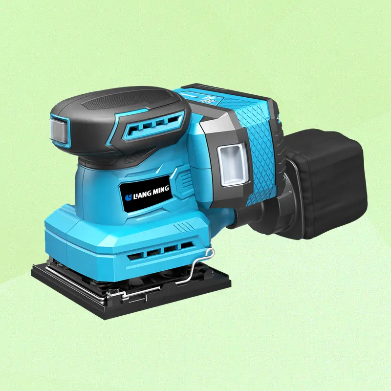 Fábrica directamente eléctrica 18V batería de litio Mini hoja Orbital Palm Sander máquina afiladora de trabajo de madera