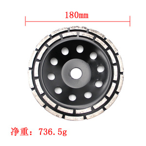 ใบเจียรเพชร 115-125-180 มม. แบบสองแถว สีดำ สำหรับเครื่องเจียรไฟฟ้า แผ่นเจียรผนัง - Product Image 5