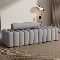 Banc à chaussures et ottoman design nordique personnalisable en bois pour entrée, couloir et vestiaire