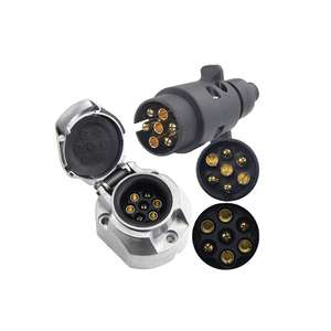 Prise de <span class=keywords><strong>remorque</strong></span> à prix attractif <span class=keywords><strong>Adaptateur</strong></span> de 12 prises de <span class=keywords><strong>remorque</strong></span> de l'OTAN 12v 24v 7pin 13pin Prise de <span class=keywords><strong>remorque</strong></span> durable à <span class=keywords><strong>7</strong></span> voies - Product Image 3