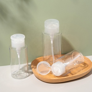 Bouteille vide en plastique PET avec pompe poussoir pour vernis à ongles, démaquillant, <span class=keywords><strong>eau</strong></span> <span class=keywords><strong>micellaire</strong></span>, tonique facial 200 ml - Product Image 4