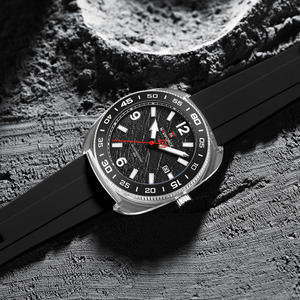 นาฬิกาข้อมือผู้ชาย NAVIFORCE 7132 รุ่นสปอร์ต แฟชั่นทันสมัย แสดงวันที่ เข็มเรืองแสง กันน้ำ 5ATM สายซิลิโคน นาฬิกาควอตซ์ผู้ชาย - Product Image 6