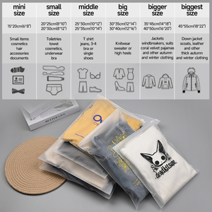 Sacchetti in Plastica Opaca con Chiusura a <span class=keywords><strong>Zip</strong></span> Personalizzati per Imballaggio all'Ingrosso Buste Richiudibili per Felpe e Indumenti - Product Image 6