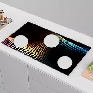 Panneaux de verre personnalisés Résistance à la chaleur Sécurité personnalisée Cuisinière à gaz à 3 brûleurs - Product Image 1