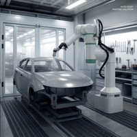 Robot de peinture automobile 6 axes avec vision 3D pour la retouche automobile