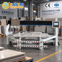 Scie à pont CNC pour la découpe de granit, de marbre et de pierre, machine à découper les carreaux à 45 degrés, multifonction