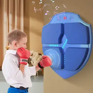 Enfants Jouets Électronique Boxe Poinçonnage Bottes Tampons Machine Prix Focus Formation avec Smart Cible Murale Électronique avec Musique