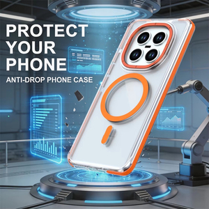 Étui transparent anti-empreintes digitales hybride magnétique puissant pour Redmi Note 12 13 14 4G 15Pro+ 5G, compatible avec la charge sans fil, protection contre les chocs - Product Image 3