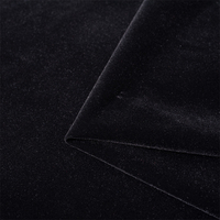 Tissu de velours floqué de couleur unie 100% tissu de flocage tricoté par trame de polyester