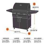 Housse de protection imperméable pour barbecue de jardin, terrasse, barbecue à gaz extérieur, accessoires de barbecue, housse de protection contre la pluie