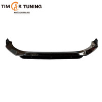 Lip Bumper Depan Gaya Hitam Q7 SQ7 SUV untuk Audi Q7 SQ7 2016-2019 Bodykit Lip Bumper Depan Hitam