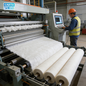 Excellentes propriétés de filtration UV, <span class=keywords><strong>géotextile</strong></span> non tissé de 6 m de large pour usage extérieur. - Product Image 4