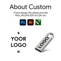Clés USB promotionnelles en métal personnalisables avec logo, clé USB portable personnalisée 8 Go 16 Go, clé USB 2.0 3.0, disque U