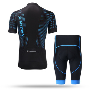 Custom Sublimation Print Breathable <b>Short</b> Sleeve <b>Cycling</b> Jersey with Full Zipper Black <b>Padded</b> Bib <b>Shorts</b> Wide Straps Plus Size - Product Image 2