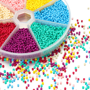 DIY Necklace Beading Accessories 2mm Glass Beads Round For <b>Bracelet</b> Making Macaron Colors KT0050 - Product Image 1