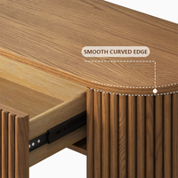 Ensemble de meubles de salon complet en bois massif de style moderne et luxueux Sageliving avec table console et rangement pour entrée