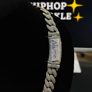 Cadena Cubana de Lujo de 15 mm con Incrustaciones de Moissanita VVS, Cierre Personalizado, Joyería Hip Hop, Chapado en Oro, Collar Cubano Premium para Hombre y Mujer - Product Image 2