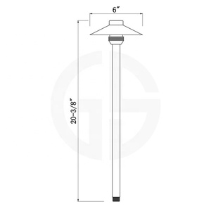 Éclairage paysager en laiton de haute qualité 12 volts 6 pouces, éclairage LED extérieur pour jardin, lumières de chemin pour allée et paysage - Product Image 3