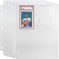 Protège-cartes pour cartes de sport gradées, cartes de baseball, et pages de protection pour classeurs à 3 anneaux