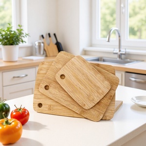 Tabla de Cortar de Bambú Rectangular, Multifuncional, para Uso en la Cocina - Product Image 1