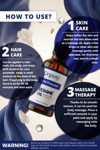 Huile de sésame 100% pure et naturelle, Sesamum indicum, pressée à froid, vente en gros, étiquette privée, OEM, pour massage, huile corporelle ayurvédique - Product Image 5