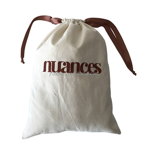 Custom Logo Natural Cotton <strong>Drawstring</strong> <strong>Canvas</strong> Bathing Suit <strong>Pouch</strong> Training Wear <strong>Bag</strong> with Dust <strong>Bag</strong> Functionality - Product Image 3