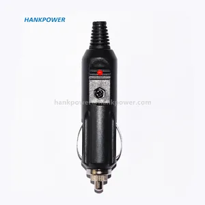 Wholesale 12V Car Cigarette Lighter Male Plug With Fuse Led Indicator Lamp