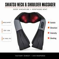 Ceinture de massage électrique Gude GD-B02, best-seller Amazon, avec fonction de pétrissage 6D et chauffage, pour le cou et les épaules, à domicile ou au bureau