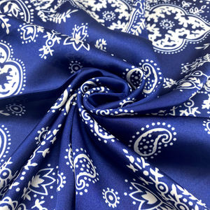 <span class=keywords><strong>Foulard</strong></span> Estivo con Motivo a Fiori di Anacardio, 70 Piccoli Quadrati, Bandana in <span class=keywords><strong>Seta</strong></span> Decorativa per Donne, Protezione Solare Multiuso, Sciarpa in <span class=keywords><strong>Seta</strong></span> Blu Reale - Product Image 5