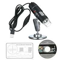 Mikroskop Digital USB Perbesaran 1600X, Kamera 8 LED dengan Penyangga, Pembesar Inspeksi Genggam Portabel