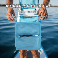 Sac de rangement pour planche à pagaie en maille PVC, organisateur de rangement pour SUP, 3 poches élastiques, fermeture à glissière, accessoire unisexe pour kayak et canoë