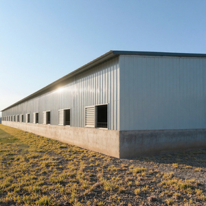 China bajo costo diseño moderno prefabricado estructura de acero vaca oveja granero casa granja <span class=keywords><strong>edificio</strong></span> - Product Image 6