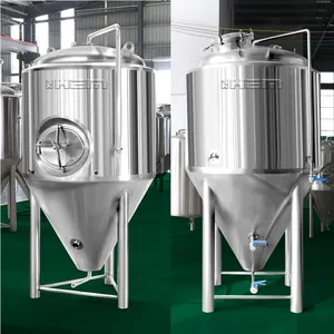 Fermentadores de 2000 l de equipamento de fermentação de cerveja, fermentadores de cerveja cônicos de aço inoxidável