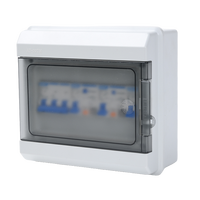 Boîtier de distribution extérieur étanche en plastique QHECO série AT, montage sur panneau, 200A 220V/380V, certifié CCC ISO 9001