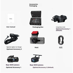 3.18 inch IPS màn hình Xe <span class=keywords><strong>DVR</strong></span> Dash Cam 2K + 1080P Ống kính kép phía trước/Phía sau ghi âm hộp đen vòng lặp giám sát đỗ xe 1 năm bảo hành - Product Image 6