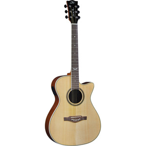 EKO GUITARS - NXT A100CE NATURAL, guitare acoustique électrifiée de haute qualité, forme en coupe d'auditorium, système EKO G03, table en épicéa - Product Image 1