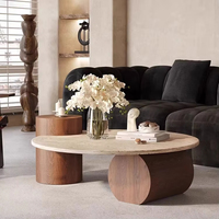 Table basse moderne en bois durable et écologique pour la maison, le salon, la chambre, l'hôtel, l'appartement