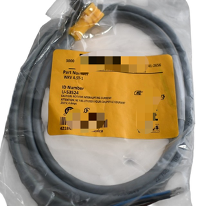 Nuevo PLC, Nuevo <span class=keywords><strong>WKV</strong></span> 4.5T-1, Conjunto de Cables Eurofast con Conector Hembra en Ángulo Recto, con Estándar Original, Disponible en Stock, Automatización Industrial - Product Image 1