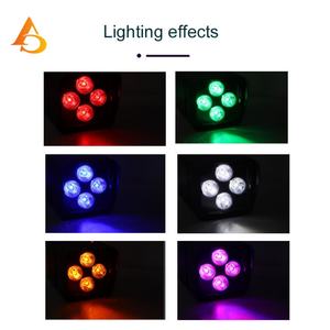 Luz LED Par Cuadrada Negra RGBWA, Inalámbrica, Alimentada por Batería, Precio al por Mayor - Product Image 6