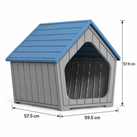 Maison pour chat d'intérieur et d'extérieur, abri pour animaux de compagnie en PP, cachette confortable avec bouton-pression pour chats, petits chiens et animaux, écologique, pliable