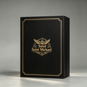 Regalos Empresariales de Alta Gama en Resina, Espada y Escudo de Metal con Base Luminosa de 25 CM (10 Pulgadas), Estatua Católica de San Miguel - Product Image 4