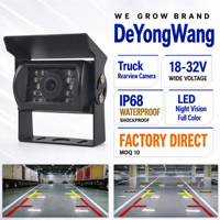 Kamera Truk 24V/12V Pencitraan Mundur Universal HD Full Color Night Vision Infrared Semi-Trailer Kamera Tahan Air Gaya Penerbangan