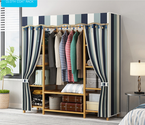 <span class=keywords><strong>Armadio</strong></span> moderno assemblaggio economico panno in legno massello famiglia camera da letto guardaroba della ragazza - Product Image 4